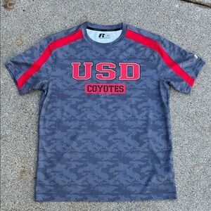 Russell Athletic Gray and Red USD Coyotes T-Shirt